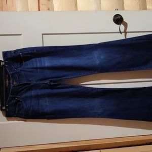 Raven Denim Dark Blue Flare Bootcut Jean